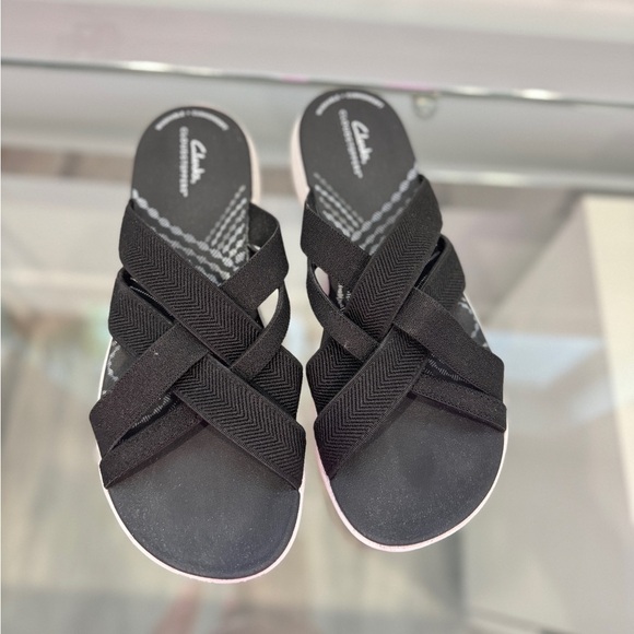 Clarks Cloudsteppers Mira Isle Slide Sandal (sz 8.5) - Picture 2 of 8